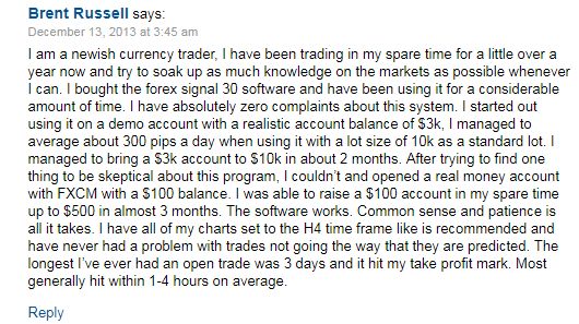 forex signal 30 testimonial